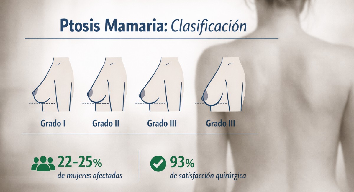 Pechos caídos: causas, soluciones sin/con cirugía y prevención